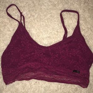 Calvin Klein Maroon Bra